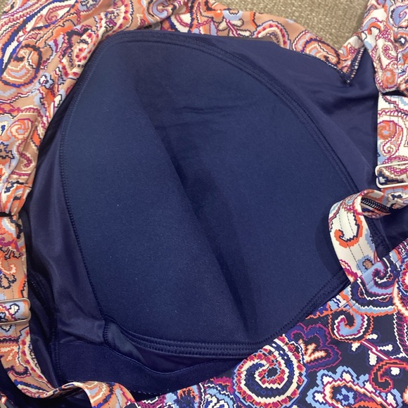 NWT Lands' End Women Tummy Control Surplice Wrap Swimdress 24W DDD - Picture 6 of 8